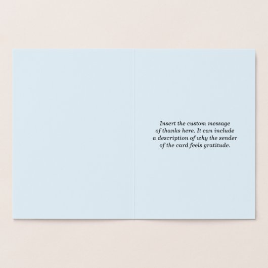 Vet, Eyecatching "DANK JE VOOR JE HULP!" Kaart (Binnen)