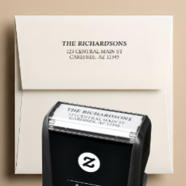 Vet familienaam retouradres  zelfinktende stempel