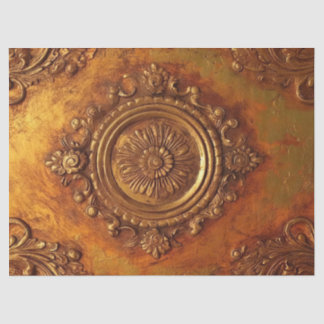 Vet faux goud Victoriaans ornament verbrand sinaas Tissuepapier