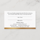 Vet Faux Gouden Folie en Zwarte Verwijzing Kaarten (Achterkant)