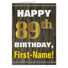 Vet, Faux Hood, Faux Gold 89th Birthday + Naam