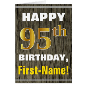 Vet, Faux Hood, Faux Gold 95th Birthday + Naam