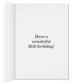 Vet, Faux Hood, Faux Gold 95th Birthday + Naam (Binnen (Rechts))