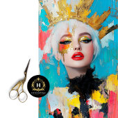 Vet Feministische Gouden Kroon Decoupage Tissuepapier