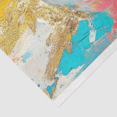 Vet Feministische Gouden Kroon Decoupage Tissuepapier (Detail)