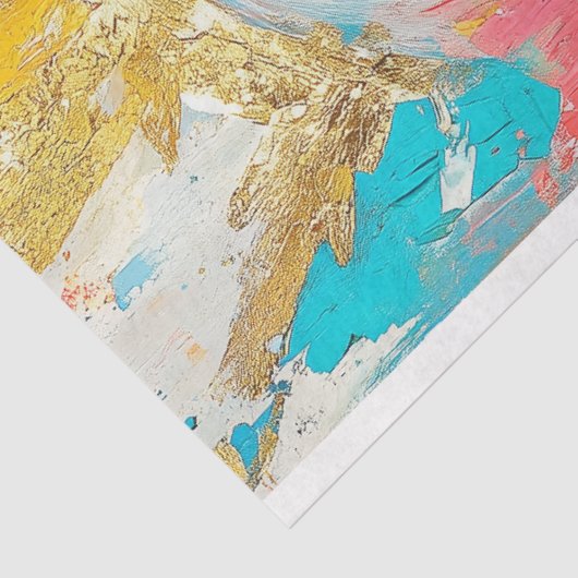 Vet Feministische Gouden Kroon Decoupage Tissuepapier (Detail)