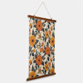 Vet Floral Geometry Tapestry Hangend Wandkleed (Gebogen)