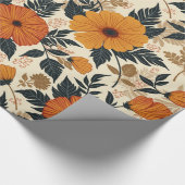 Vet Floral Geometry Wrapping Paper Cadeaupapier (Hoek)