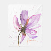 Vet Floral IV Fleece Deken (Voorkant)