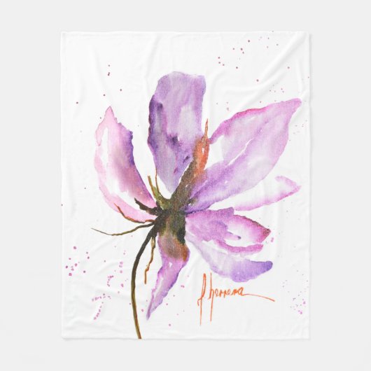 Vet Floral IV Fleece Deken (Voorkant)