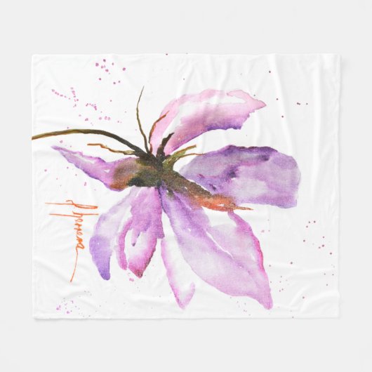 Vet Floral IV Fleece Deken (Voorkant (Horizontaal))