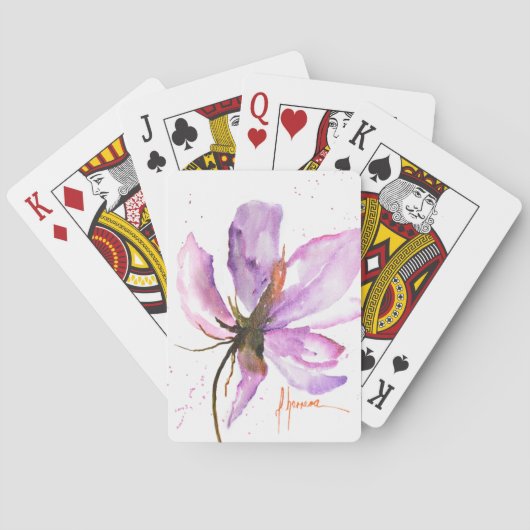 Vet Floral IV Pokerkaarten (Achterkant)