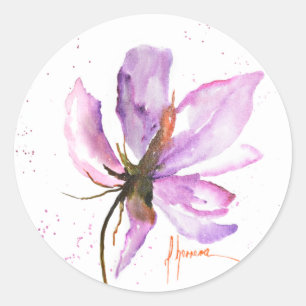 Vet Floral IV Ronde Sticker