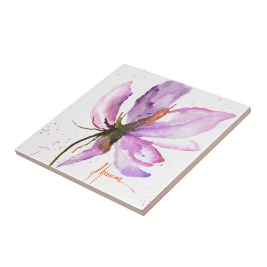 Vet Floral IV Tegeltje (Zijkant)