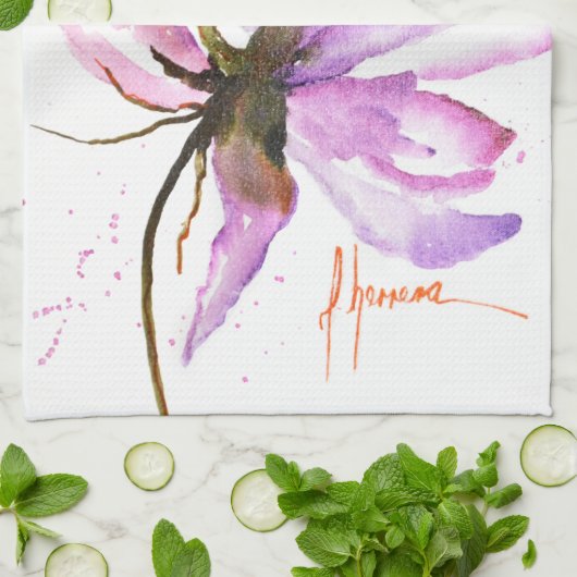 Vet Floral IV Theedoek (Gevouwen)