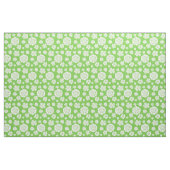 Vet Floral Pattern Lime Green White Stof (Yard (91,4 cm))