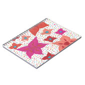Vet Floral Pattern Notitieboek (Linkerzijde)
