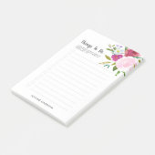 Vet Floral Scripts die zijn aangepast om lijst uit Post-it® Notes (Schuin)