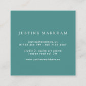 Vet Floral Square Visitekaartje (Achterkant)