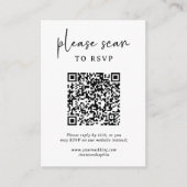 Vet Floral Wedding | RSVP met QR-code Informatiekaartje (Voorkant)