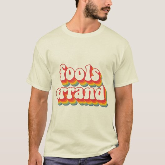 Vet "Fools Errand" Graphic Print T-shirt (Voorkant)