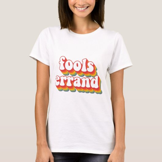 Vet  "Fools Errand" Graphic Print T-shirt (Voorkant)