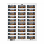 Vet fotograaf retouradreslabel etiket (Full Sheet)