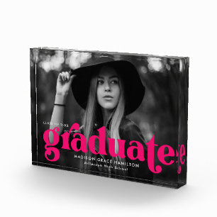 Vet Fuchsia Typografie Afstuderen Fotoblokken