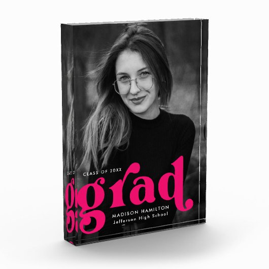 Vet Fuchsia Typografie Afstuderen Fotoblokken (Links)