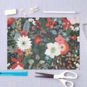 Vet Funky Colorful Floral Dark Modern Tissuepapier (Craft)