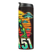 Vet Gebied 51 Buitenaards ontwerp Thermosbeker (Geroteerd rechts)