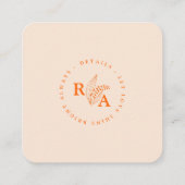 Vet Gebogen blush roze bruiloft details Informatiekaartje (Achterkant)