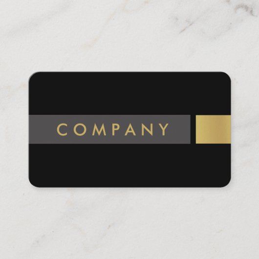 Vet geborsteld goud professioneel visitekaartje (Voorkant)