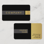 Vet geborsteld goud professioneel visitekaartje (Voorkant / Achterkant)