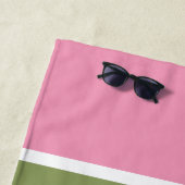 Vet gedempt kleurenpalet gestreept strandlaken (In situ)