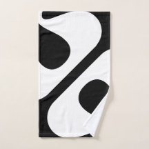 Vet gedraaide bubbels Modern Zwart-wit