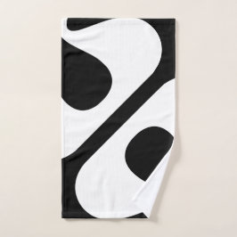 Vet gedraaide bubbels Modern Zwart-wit Bad Handdoek