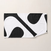 Vet gedraaide bubbels Modern Zwart-wit Bad Handdoek (Handdoek)