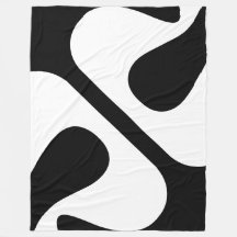 Vet gedraaide bubbels Modern Zwart-wit