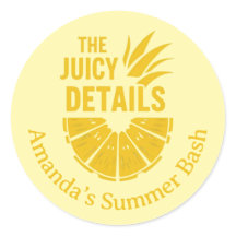 Vet Geel Ananas Custom Phrase Party