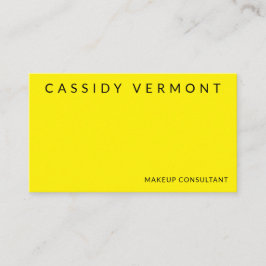 Vet Geel Beauty Make-up Hair Consultant Visitekaartje
