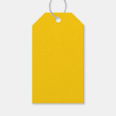 Vet Geel Cadeaulabel (Voorkant)