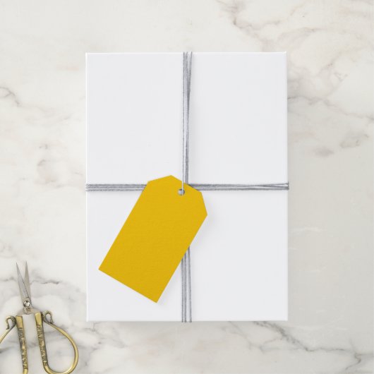 Vet Geel Cadeaulabel (Met Touw)