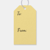 Vet Geel Cadeaulabel (Achterkant)