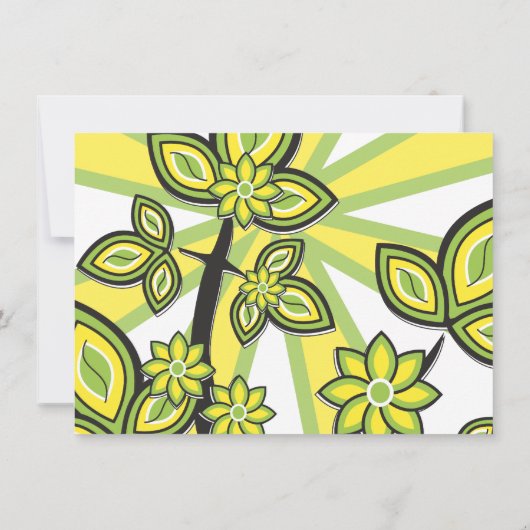 Vet geel groen Vrijgezellenfeest voor ontpitten Kaart (Achterkant)