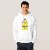 Vet Geel Waarschuwing Hot Sign Veiligheid Hoodie (Voorkant volledig)