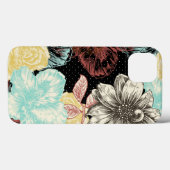 Vet gegraveerde Floral Case-Mate iPhone Case (Achterkant (horizontaal))