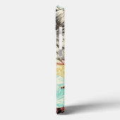 Vet gegraveerde Floral Case-Mate iPhone Case (Achterkant / Links)