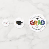 Vet gekleurd patroonAfstudeerder Confetti (Voorkanten)