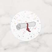 Vet gekleurd patroonAfstudeerder Confetti (Kleine voorkant)